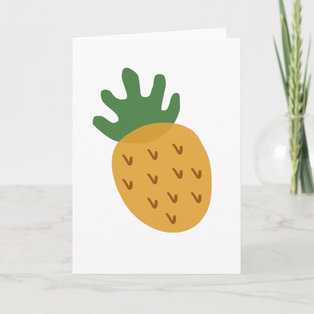 IVF Pineapple | Modern Cute Infertility Support Card (Front)