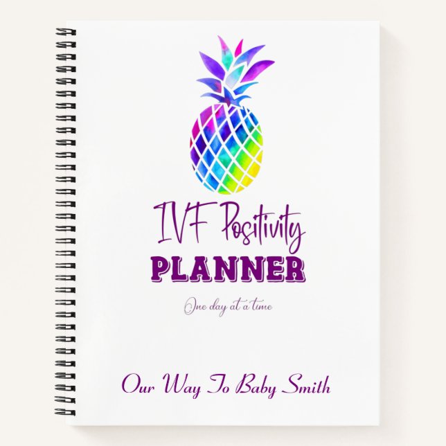 Ivf positivity, One day at a time Notebook (Front)