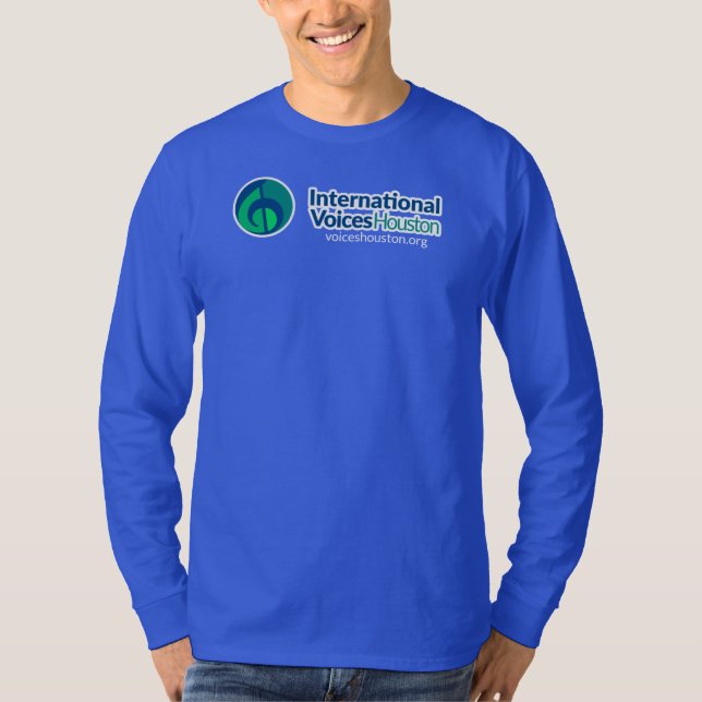 IVH Logo Long Sleeve T-Shirt - Royal (Front)