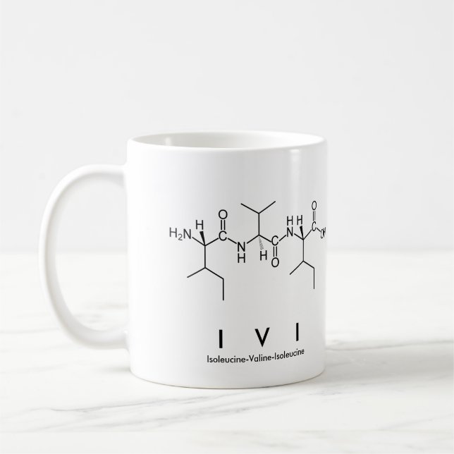Ivi peptide name mug (Left)