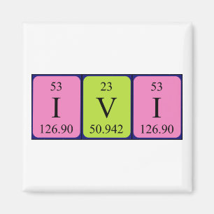 Ivi periodic table name magnet