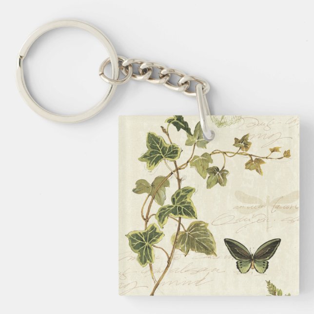 Ivies and Butterflies Keychain (Front)