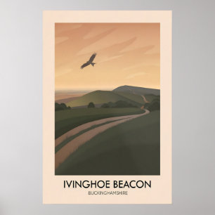 Ivinghoe Beacon Buckinghamshire Travel Poster