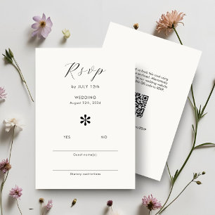 Ivoire Chic QR Code Mariage RSVP