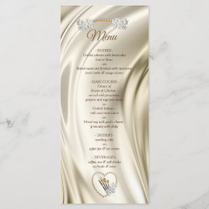 Ivoire, Vert, Bleu, Silk Or & Perles Menu