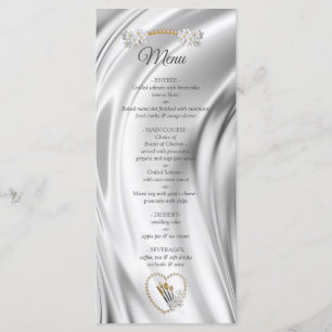 Ivoire, Vert, Bleu, Silk Or & Perles Menu