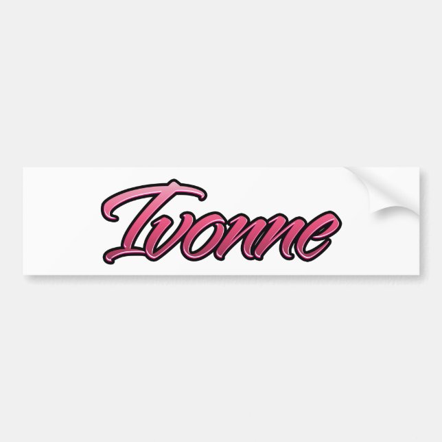 Ivonne faded pink Aufkleber Sticker (Front)