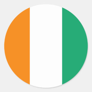 Ivorian Flag, Flag of Côte d'Ivoire Classic Round Sticker