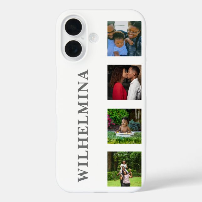 Ivory 4-Image Design Personal Case-Mate iPhone Case (Back)