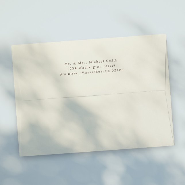 Ivory A7 Envelope 5x7 with return address (Creator Uploaded)