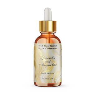 Ivory and Gold Waterproof Cosmetics Dropper Bottle