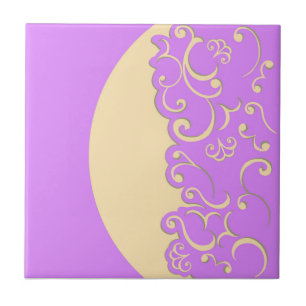 Ivory and Lilac Tile