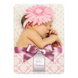 girl christening baptism invitations zazzle ca