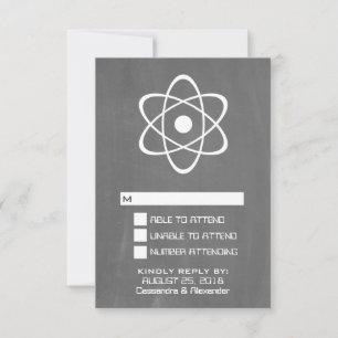 Ivory Atomic Chalkboard Response Card