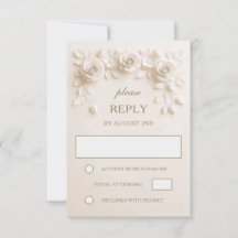 Ivory Baroque Roses Wedding