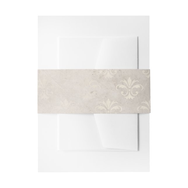 Ivory Belly Band Invitation Belly Band (Front Example)