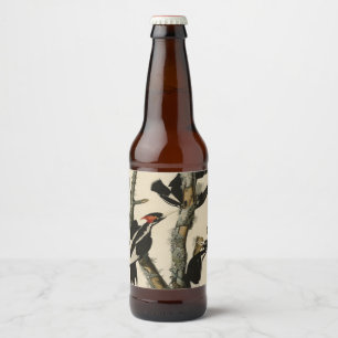 Ivory-billed Woodpecker Audubon's Birds of America Beer Bottle Label