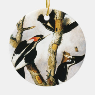 Ivory-billed Woodpeckers (Joseph Bartholomew Kidd) Ceramic Ornament