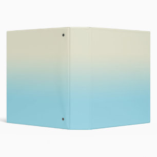 Ivory Blue Ombre Gradient  Binder