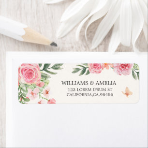 Ivory Blush Pink & Peach Floral Winter Wedding