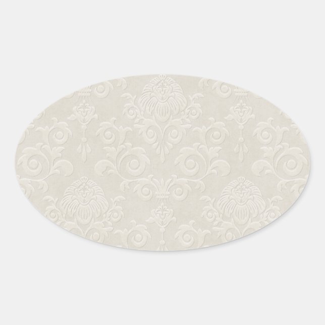 Ivory Brocade Sticker (Front)