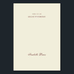 Ivory Burgundy Wedding Place Card with Guest Name<br><div class="desc">Elegant wedding place name styled in a rich burgundy and ivory palette for a refined, timeless table setting. This classic look blends deep red tones with soft cream and beige hues, creating a sophisticated balance that works beautifully for formal receptions, romantic celebrations, and vintage-inspired weddings. Designed to highlight each guest...</div>