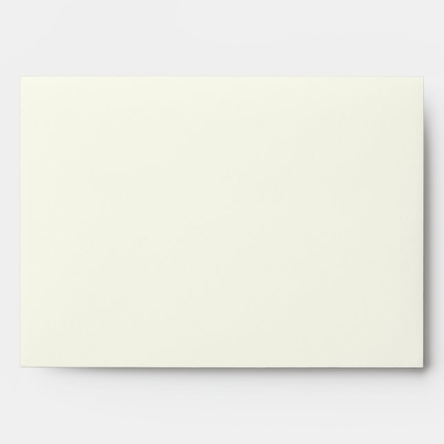 Ivory Champagne and Beige 5x7 Wedding Envelope (Front)