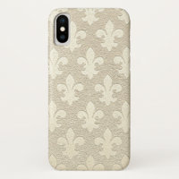 Ivory champagne royal elegant  fleur de lis