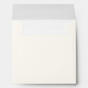  Ivory   Chic Square Wedding Invitation  Envelope