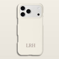Ivory Classic Minimalist Initial Monogram