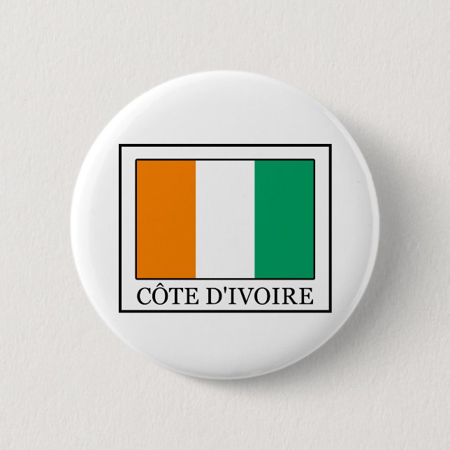 Ivory Coast 2 Inch Round Button (Front)