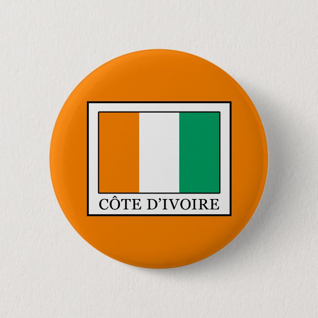 Ivory Coast 2 Inch Round Button (Front)