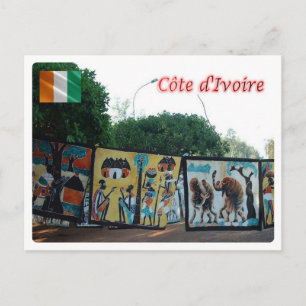 Ivory Coast - Batik Yakro - Postcard