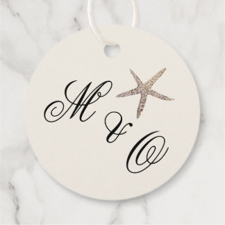 Ivory Coast Coastal Wedding Favour Tags Editable