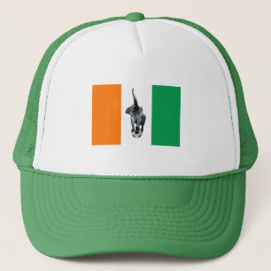 Ivory Coast Cote D'Ivore Soccer Flag Trucker Hat
