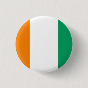 Ivory Coast Flag 1 Inch Round Button