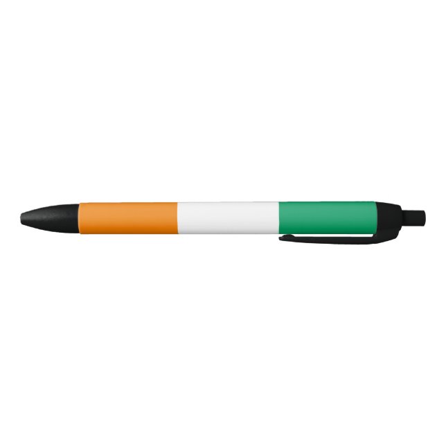 Ivory Coast Flag Black Ink Pen (Bottom)