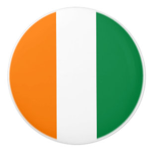 Ivory Coast flag Ceramic Knob