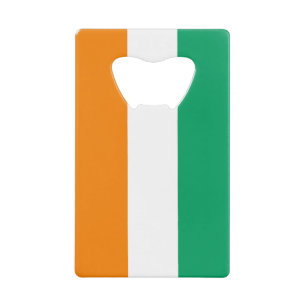 Ivory Coast Flag Credit Card Bottle Opener