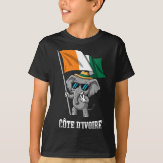 Ivory Coast Flag Elephant Cote Divoire Ivorian T-Shirt