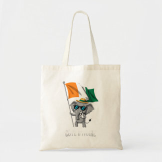Ivory Coast Flag Elephant Cote Divoire Ivorian Tote Bag