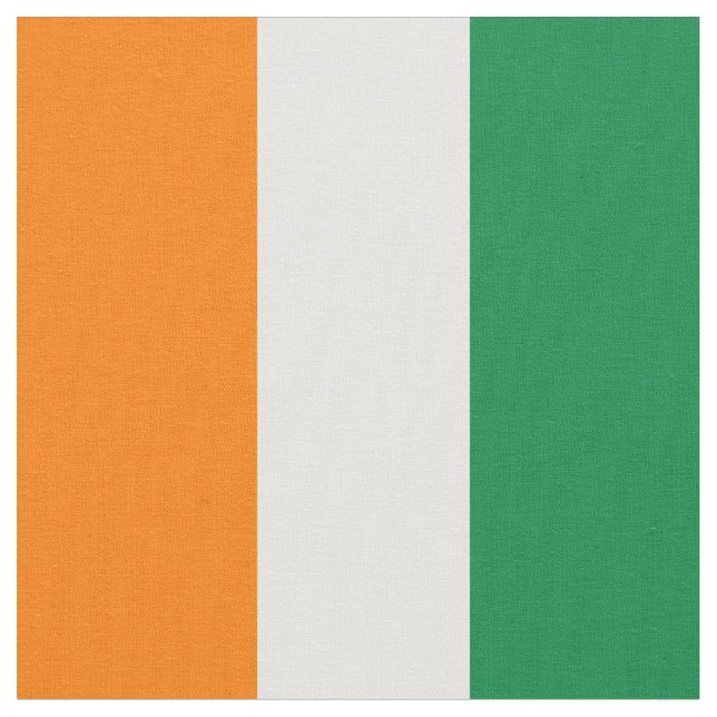 Ivory Coast flag Fabric (Close Up)