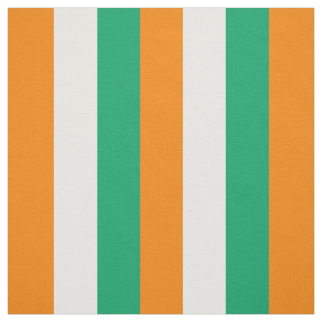 Ivory Coast Flag Fabric (Swatch)