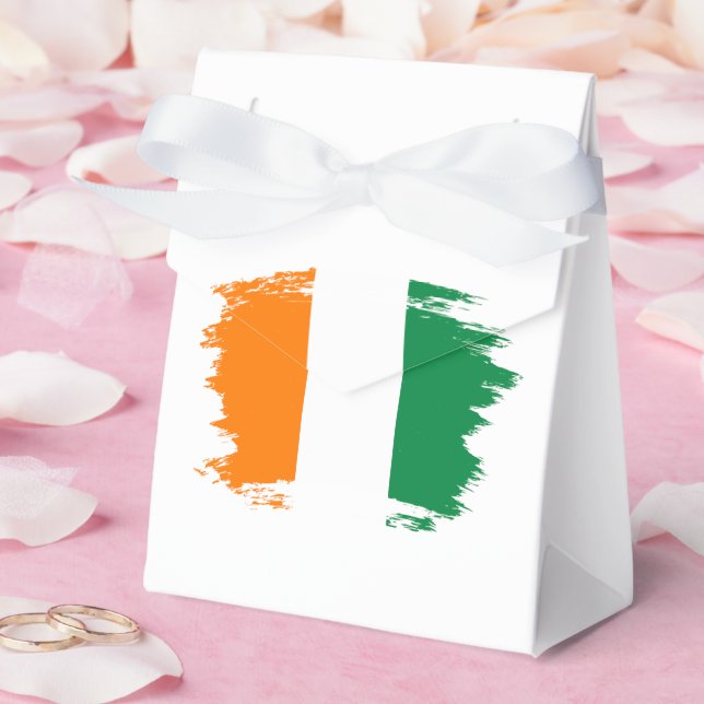 Ivory Coast flag Favor Box (Wedding)