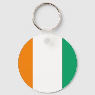 Ivory Coast Flag Keychain
