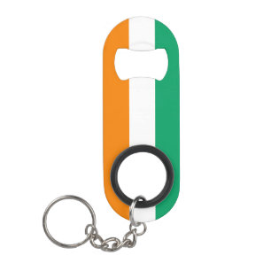Ivory Coast Flag Keychain Bottle Opener