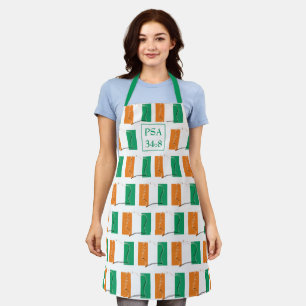 Ivory Coast Flag Monogram TASTE AND SEE Apron