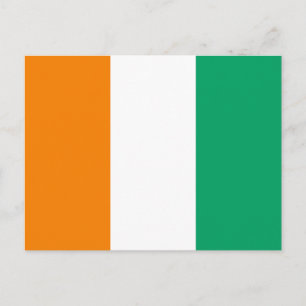 Ivory Coast Flag Postcard