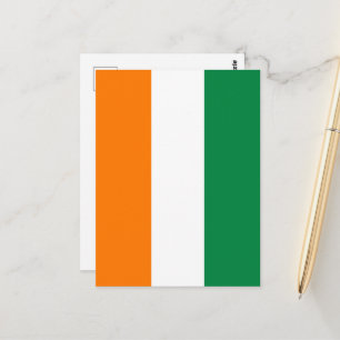 Ivory Coast flag Postcard