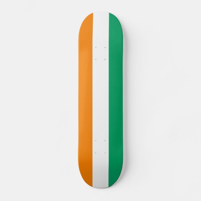 Ivory Coast Flag Skateboard (Front)